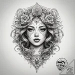 Tattoo sketch breath, concept art for tattoo,… – tattoo sketch (№1757641447_0, 12.09.2025 01:44) — tattoovalue.net