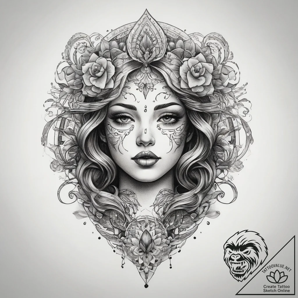 Tattoo sketch breath, concept art for tattoo,... - tattoo sketch (№1757641447_0, 12.09.2025 01:44) — tattoovalue.net