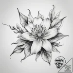 Tattoo sketch honeysuckle – tattoo sketch (№1757642222_0, 12.09.2025 01:57) — tattoovalue.net
