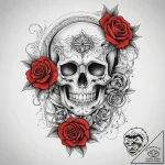 Tattoo sketch cosmic life, ink illustration f… – tattoo sketch (№1757642417_0, 12.09.2025 02:00) — tattoovalue.net