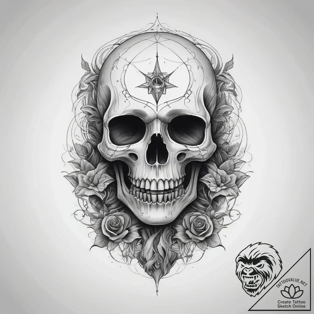 Tattoo sketch ghost, concept art for tattoo,... - tattoo sketch (№1757642807_0, 12.09.2025 02:06) — tattoovalue.net