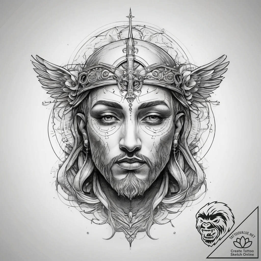 Tattoo sketch holy deep - tattoo sketch (№1757643196_0, 12.09.2025 02:13) — tattoovalue.net