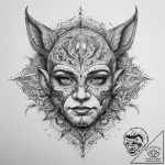 Tattoo sketch halfling, tattoo line art, dotw… – tattoo sketch (№1757644364_0, 12.09.2025 02:32) — tattoovalue.net