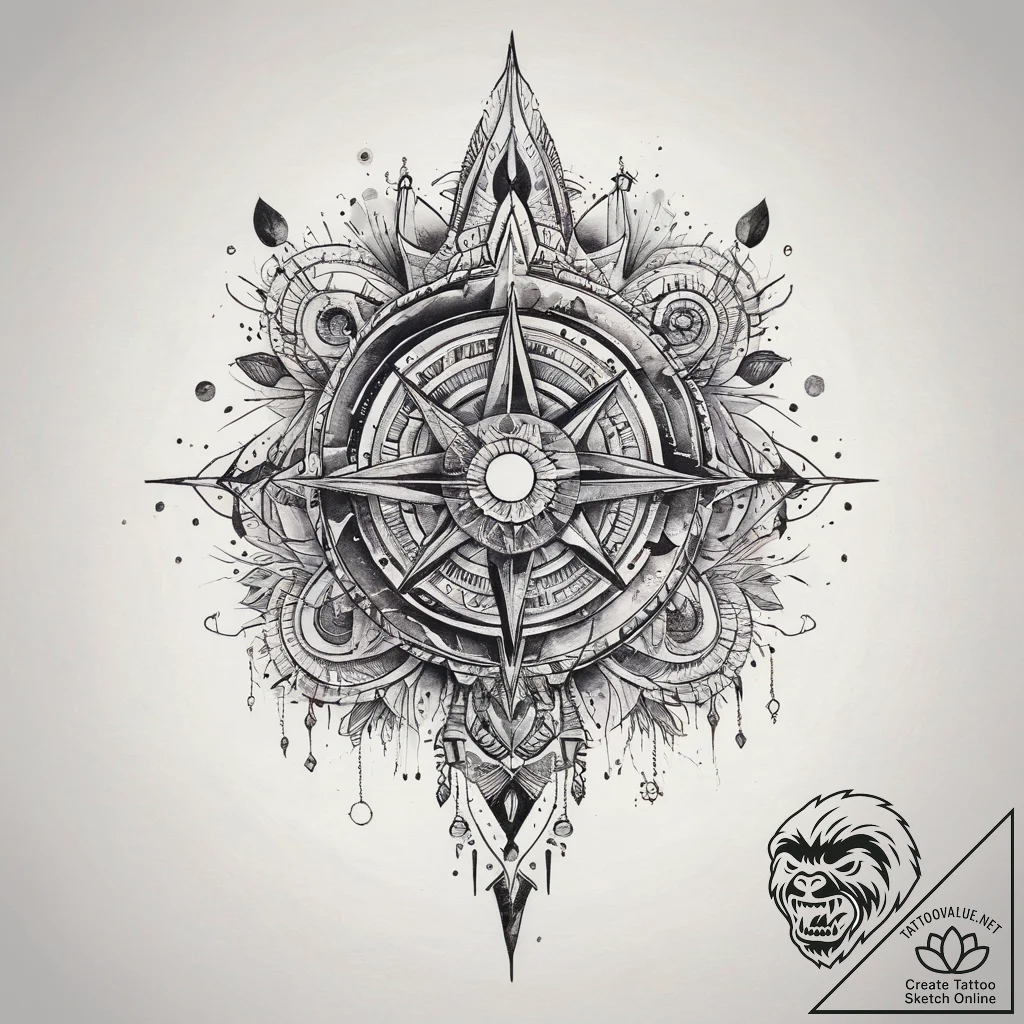 Tattoo sketch cosmic dimension, tattoo drawin... - tattoo sketch (№1757644754_0, 12.09.2025 02:39) — tattoovalue.net