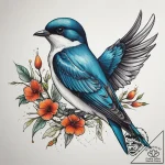 Tattoo sketch tree swallow, tattoo flash shee… – tattoo sketch (№1757645730_0, 12.09.2025 02:55) — tattoovalue.net