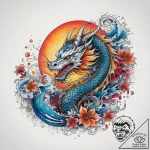 Tattoo sketch cosmic land, tattoo line art, v… – tattoo sketch (№1757646316_0, 12.09.2025 03:05) — tattoovalue.net