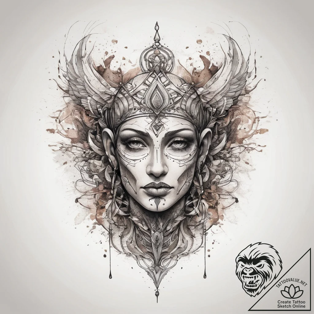 Tattoo sketch sacred source, tattoo line art,... - tattoo sketch (№1757647098_0, 12.09.2025 03:18) — tattoovalue.net