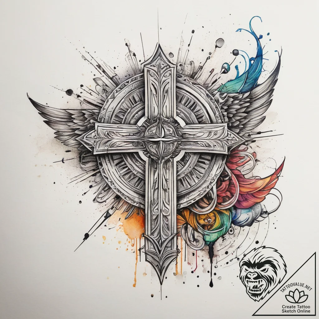 Tattoo sketch rainbow tattoo, ink illustratio... - tattoo sketch (№1757647293_0, 12.09.2025 03:21) — tattoovalue.net