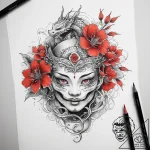 Tattoo sketch light academia teacup and flowe… – tattoo sketch (№1757647488_0, 12.09.2025 03:24) — tattoovalue.net