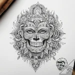 Tattoo sketch slavic embroidery pattern with… – tattoo sketch (№1757648265_0, 12.09.2025 03:37) — tattoovalue.net