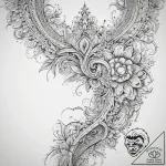 Tattoo sketch кружевной узор, tattoo sketch d… – tattoo sketch (№1757648459_0, 12.09.2025 03:40) — tattoovalue.net