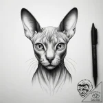 Tattoo sketch sphinx cat, tattoo sketch desig… – tattoo sketch (№1757649624_0, 12.09.2025 04:00) — tattoovalue.net