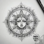 Tattoo sketch cosmic story, artistic tattoo s… – tattoo sketch (№1757650397_0, 12.09.2025 04:13) — tattoovalue.net