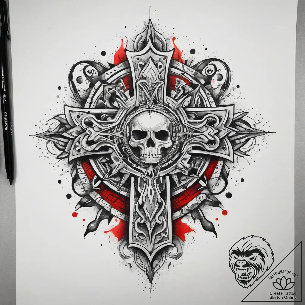 Tattoo sketch cosmic source, artistic tattoo... - tattoo sketch (№1757651172_0, 12.09.2025 04:26) — tattoovalue.net