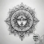 Tattoo sketch aura – tattoo sketch (№1757651562_0, 12.09.2025 04:32) — tattoovalue.net