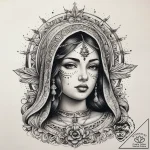 Tattoo sketch chicano дева мария, artistic ta… – tattoo sketch (№1757651950_0, 12.09.2025 04:39) — tattoovalue.net