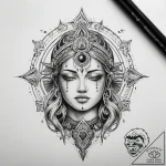 Tattoo sketch spiritual representation – tattoo sketch (№1757652146_0, 12.09.2025 04:42) — tattoovalue.net