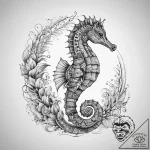 Tattoo sketch seahorse tattoo, ink illustrati… – tattoo sketch (№1757653514_0, 12.09.2025 05:05) — tattoovalue.net