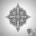 Tattoo sketch geometric location, ink illustr… – tattoo sketch (№1757653902_0, 12.09.2025 05:11) — tattoovalue.net