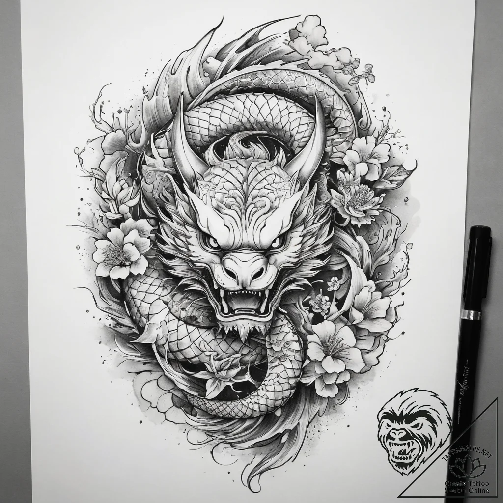 Tattoo sketch spiritual soil, tattoo flash sh... - tattoo sketch (№1757656640_0, 12.09.2025 05:57) — tattoovalue.net