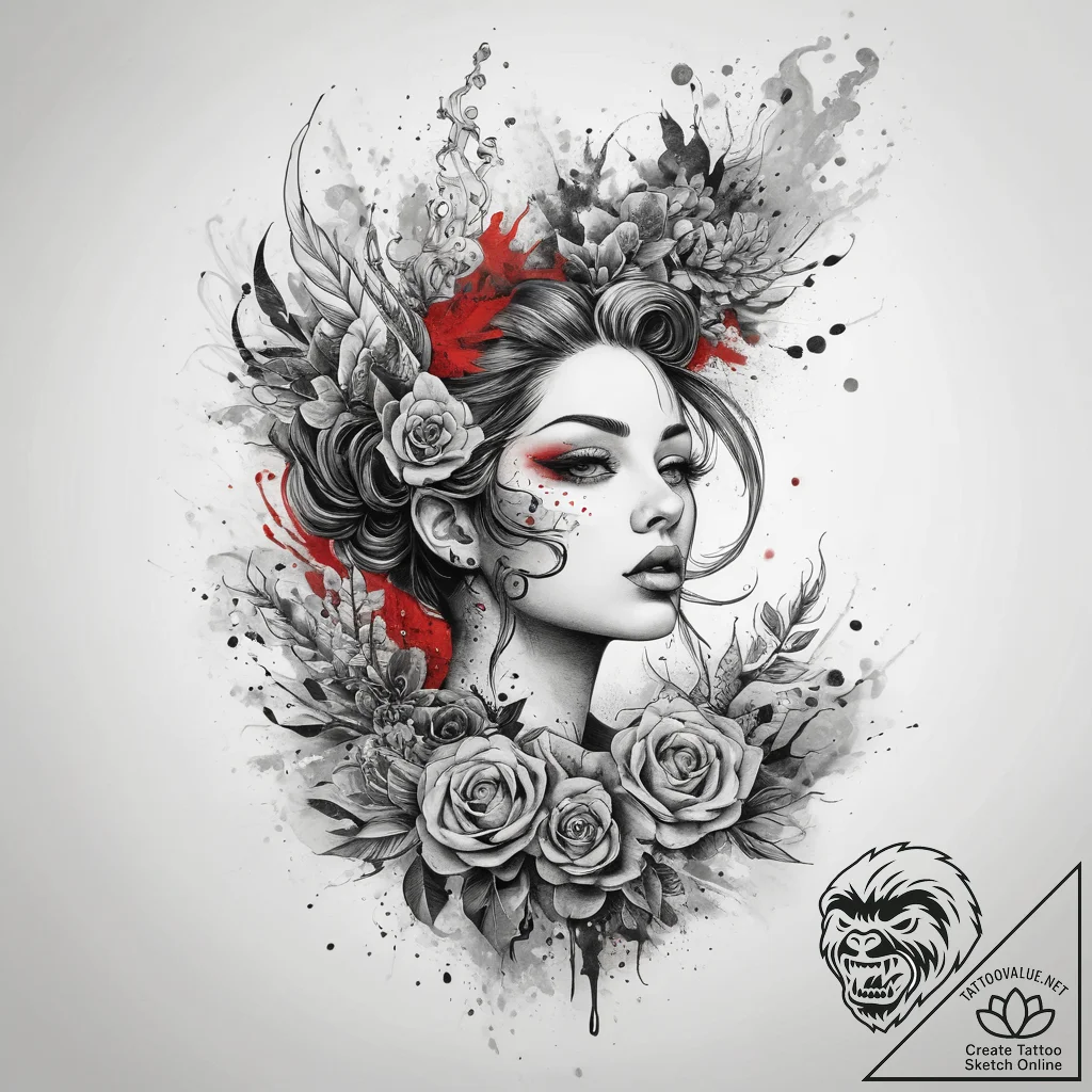 Tattoo sketch smoke, tattoo sketch design, bl... - tattoo sketch (№1757658394_0, 12.09.2025 06:26) — tattoovalue.net