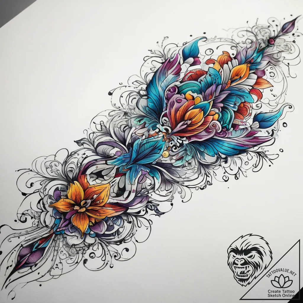 Tattoo sketch hands with a scroll, tattoo lin... - tattoo sketch (№1757660535_0, 12.09.2025 07:02) — tattoovalue.net