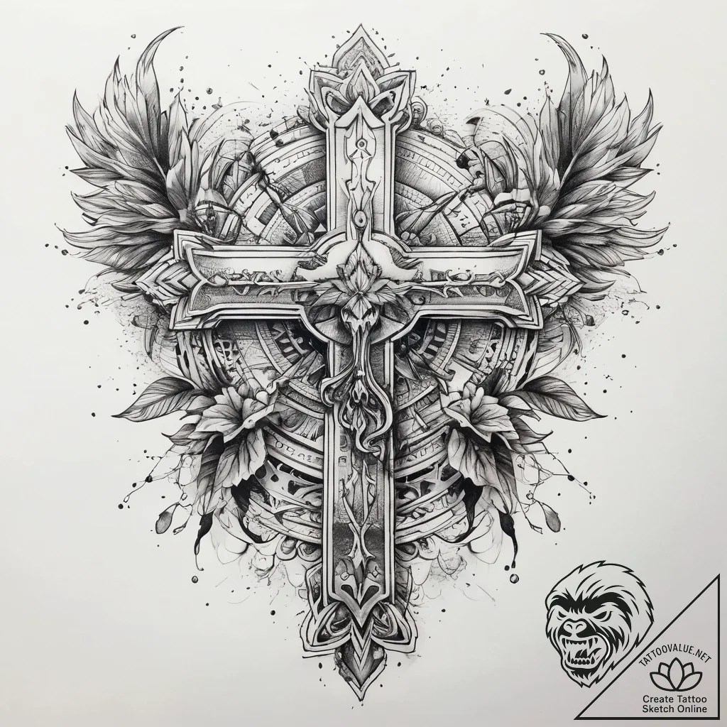 Tattoo sketch white, tattoo flash sheet desig... - tattoo sketch (№1757661117_0, 12.09.2025 07:11) — tattoovalue.net