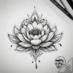 Tattoo sketch egyptian lotus, artistic tattoo… – tattoo sketch (№1757662090_0, 12.09.2025 07:28) — tattoovalue.net