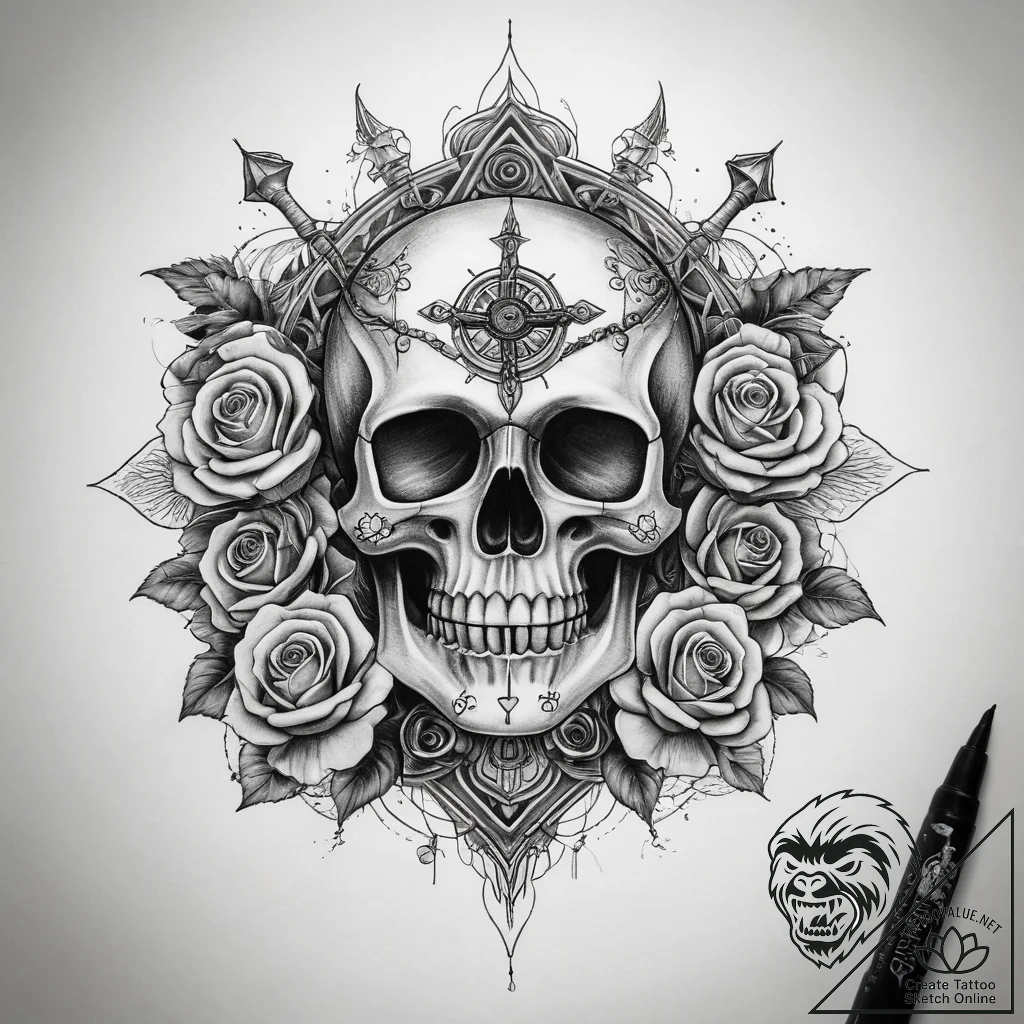 Tattoo sketch cosmic kingdom, tattoo line art... - tattoo sketch (№1757662480_0, 12.09.2025 07:34) — tattoovalue.net