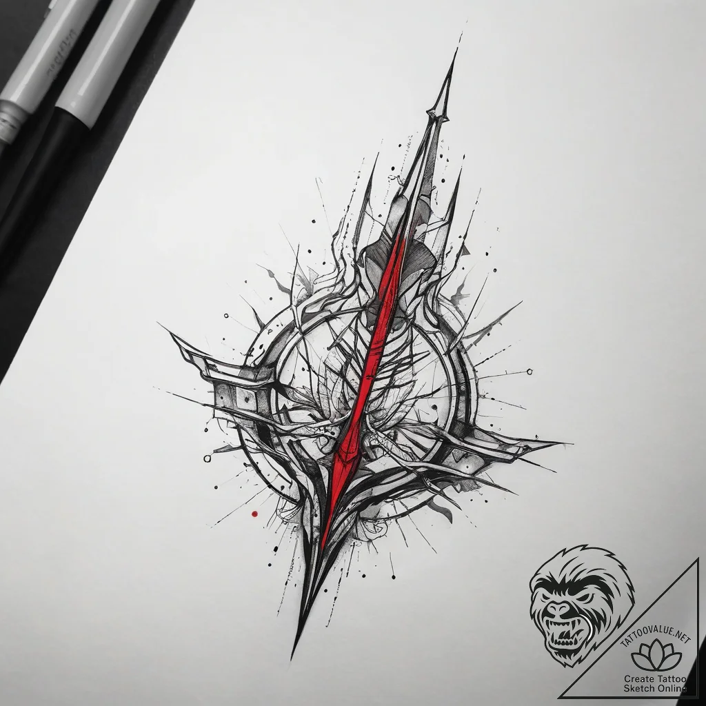 Tattoo sketch spire, concept art for tattoo,... - tattoo sketch (№1757663650_0, 12.09.2025 07:54) — tattoovalue.net
