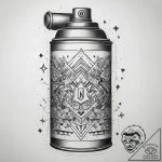 Tattoo sketch graffiti artist spray can, arti… – tattoo sketch (№1757672034_0, 12.09.2025 10:13) — tattoovalue.net