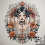 Tattoo sketch perfume tattoo, tattoo line art… – tattoo sketch (№1757672229_0, 12.09.2025 10:17) — tattoovalue.net