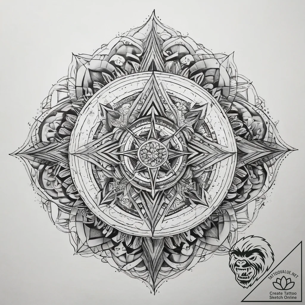 Tattoo sketch holy myth, artistic tattoo sket... - tattoo sketch (№1757673590_0, 12.09.2025 10:39) — tattoovalue.net