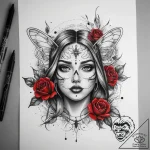 Tattoo sketch glowing fireflies, tattoo flash… – tattoo sketch (№1757675540_0, 12.09.2025 11:12) — tattoovalue.net