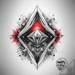 Tattoo sketch diamond tattoo, ink illustratio… – tattoo sketch (№1757676707_0, 12.09.2025 11:31) — tattoovalue.net