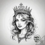Tattoo sketch tiara tattoo, tattoo line art,… – tattoo sketch (№1757678650_0, 12.09.2025 12:04) — tattoovalue.net