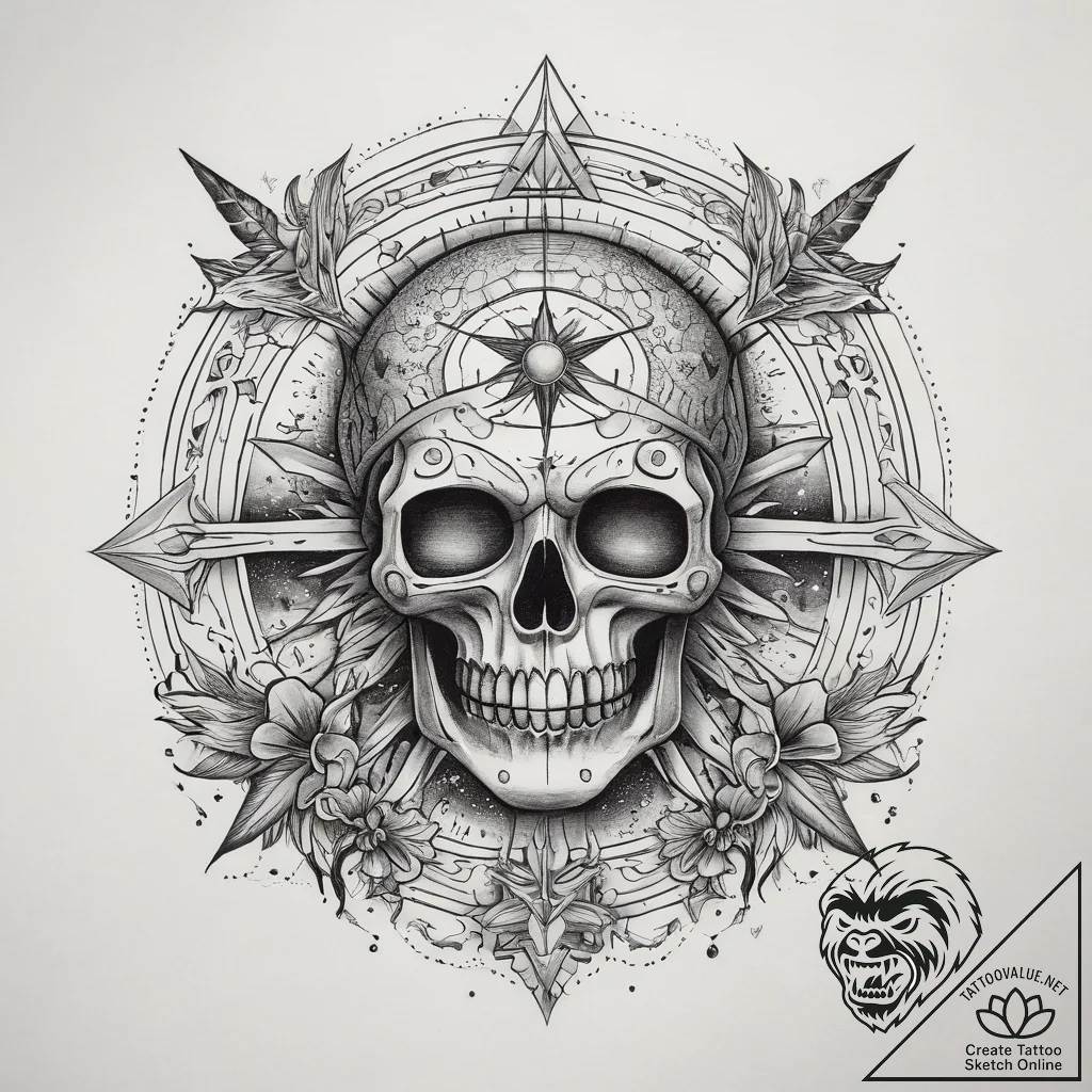 Tattoo sketch cosmic self, tattoo flash sheet... - tattoo sketch (№1757678846_0, 12.09.2025 12:07) — tattoovalue.net