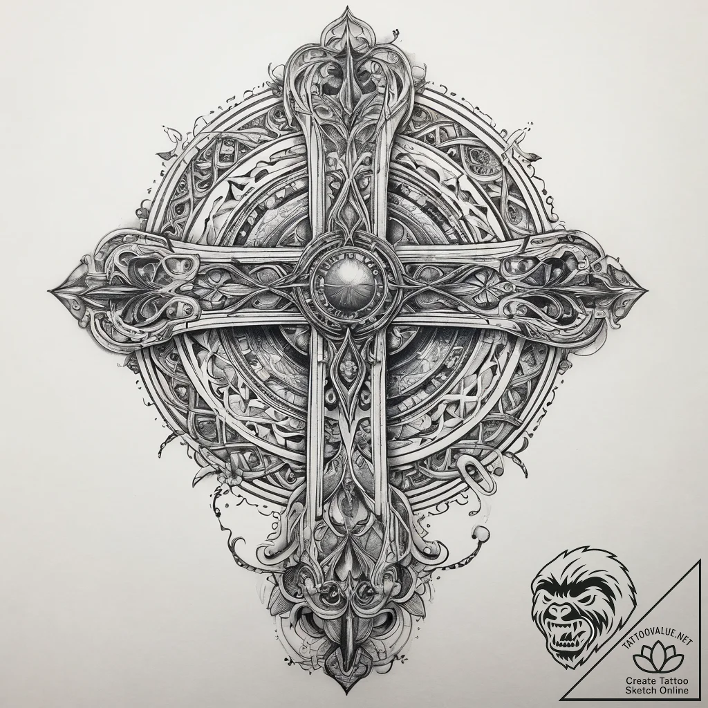 Tattoo sketch cosmic fable, tattoo sketch des... - tattoo sketch (№1757680012_0, 12.09.2025 12:26) — tattoovalue.net