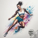 Tattoo sketch track and field hurdles, concep… – tattoo sketch (№1757680207_0, 12.09.2025 12:30) — tattoovalue.net