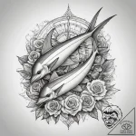 Tattoo sketch swordfish, tattoo drawing outli… – tattoo sketch (№1757682355_0, 12.09.2025 13:05) — tattoovalue.net