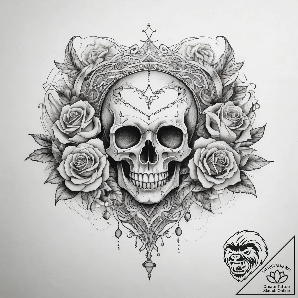 Tattoo sketch узор в виде сердца, tattoo draw... - tattoo sketch (№1757682553_0, 12.09.2025 13:09) — tattoovalue.net