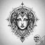 Tattoo sketch mystical essence, artistic tatt… – tattoo sketch (№1757682948_0, 12.09.2025 13:15) — tattoovalue.net