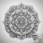 Tattoo sketch eightfold path symbol, tattoo l… – tattoo sketch (№1757684352_0, 12.09.2025 13:39) — tattoovalue.net