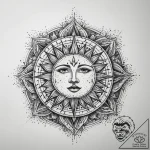 Tattoo sketch sun tattoo, concept art for tat… – tattoo sketch (№1757685818_0, 12.09.2025 14:03) — tattoovalue.net