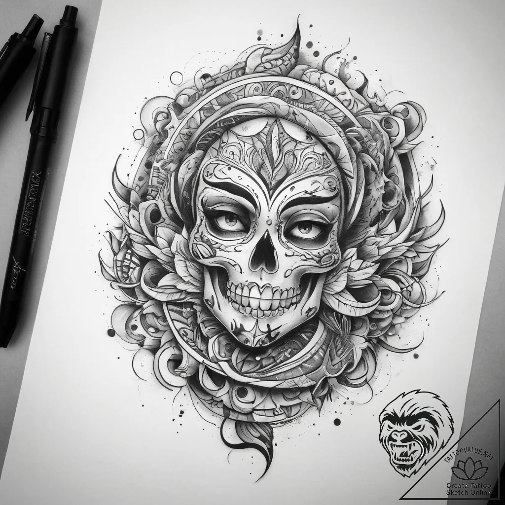 Tattoo sketch spiral, tattoo sketch design, b... - tattoo sketch (№1757686414_0, 12.09.2025 14:13) — tattoovalue.net