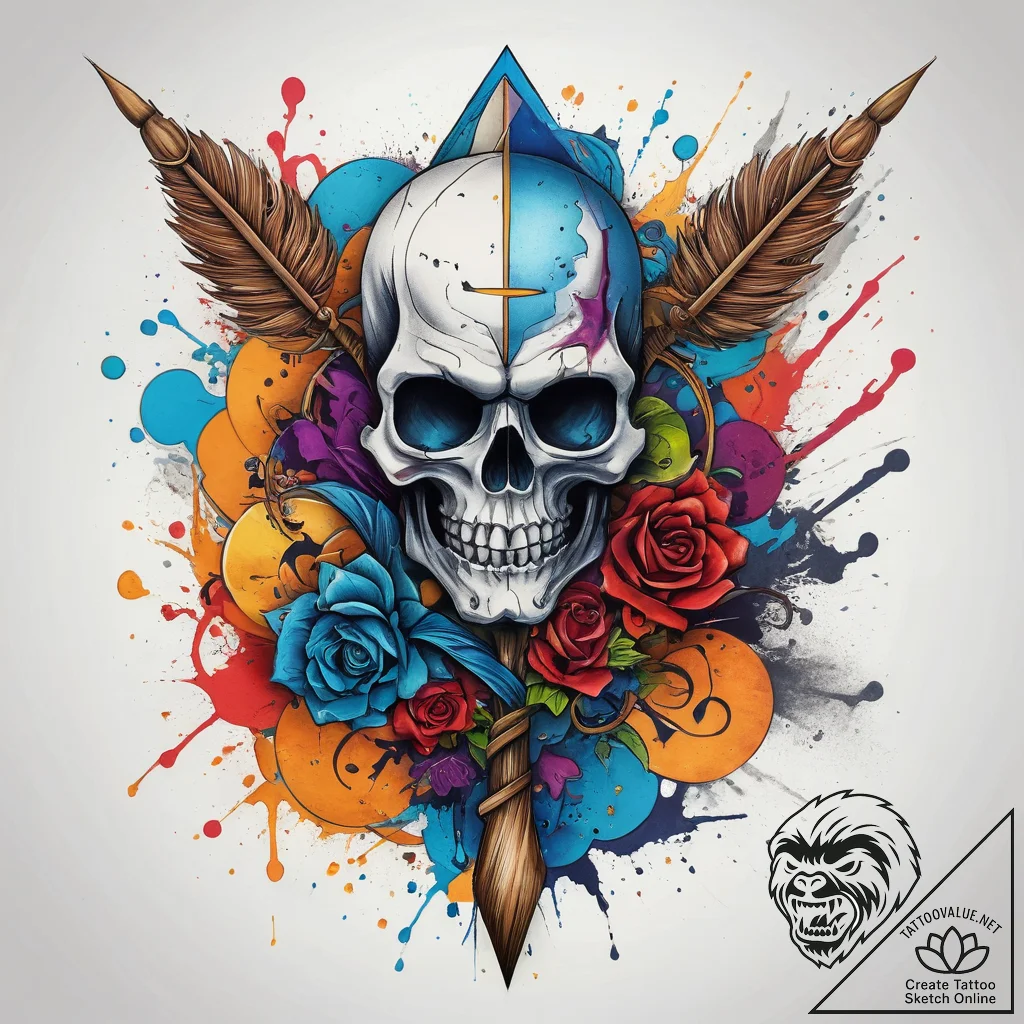 Tattoo sketch domovoy, the house spirit, with... - tattoo sketch (№1757687975_0, 12.09.2025 14:39) — tattoovalue.net