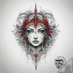 Tattoo sketch sky, tattoo line art, black and… – tattoo sketch (№1757690703_0, 12.09.2025 15:25) — tattoovalue.net