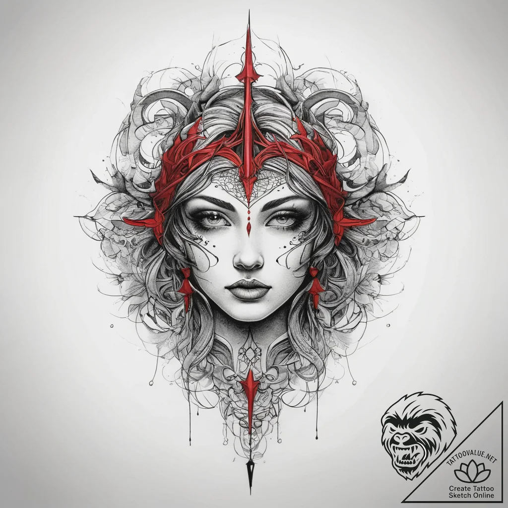 Tattoo sketch sky, tattoo line art, black and... - tattoo sketch (№1757690703_0, 12.09.2025 15:25) — tattoovalue.net
