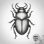 Tattoo sketch beetle, concept art for tattoo,… – tattoo sketch (№1757691096_0, 12.09.2025 15:31) — tattoovalue.net