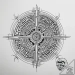 Tattoo sketch labyrinth – tattoo sketch (№1757691486_0, 12.09.2025 15:38) — tattoovalue.net